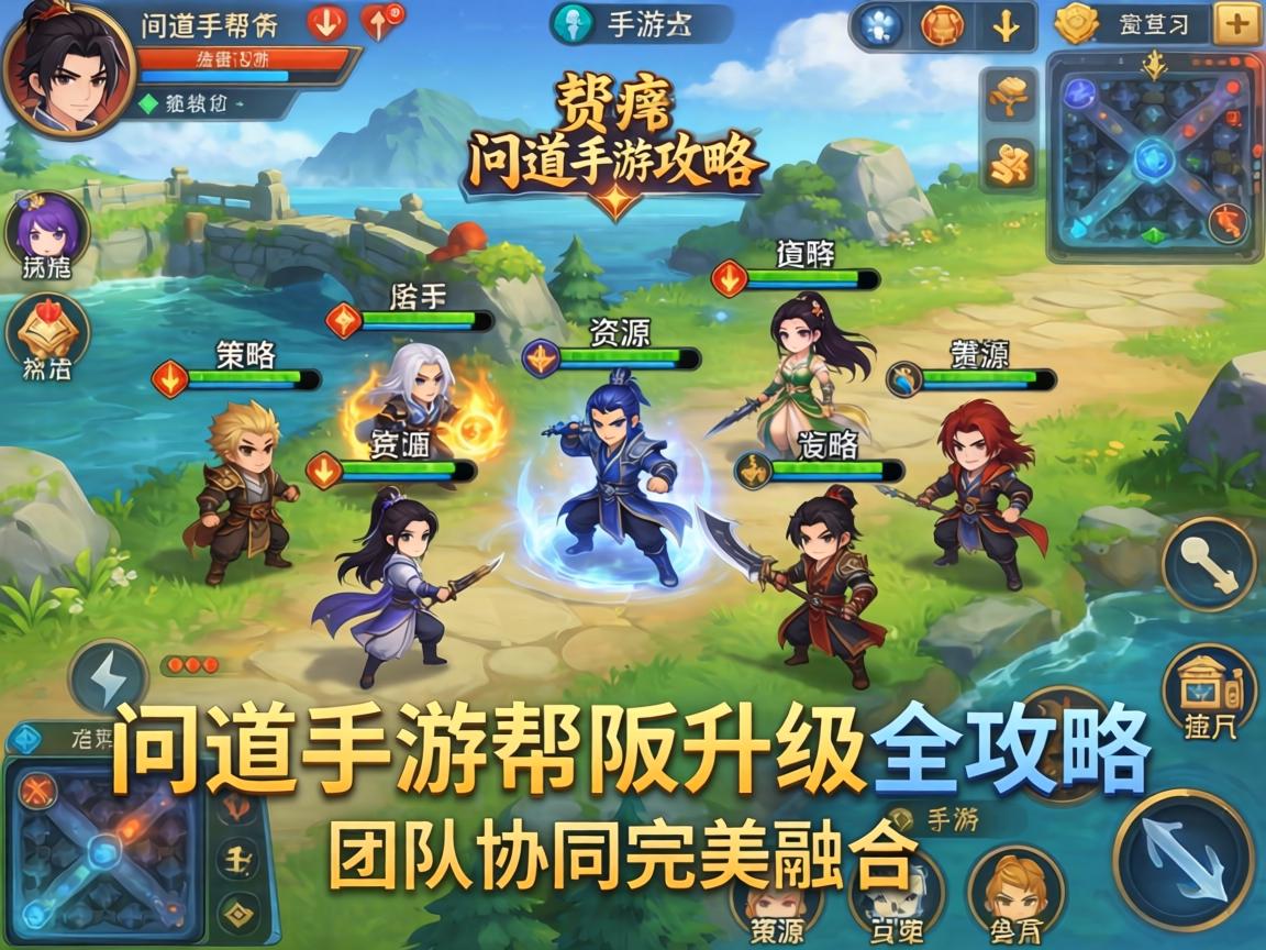 问道手游帮派升级全攻略，资源、策略与团队协同的完美融合