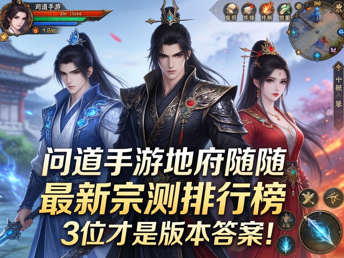 问道手游地府随从最新实测排行榜，这3位才是版本答案！