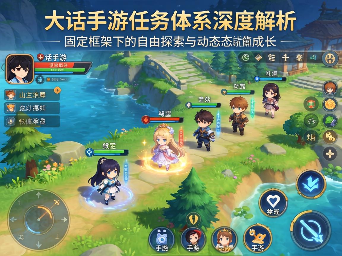 大话手游任务体系深度解析，固定框架下的自由探索与动态成长