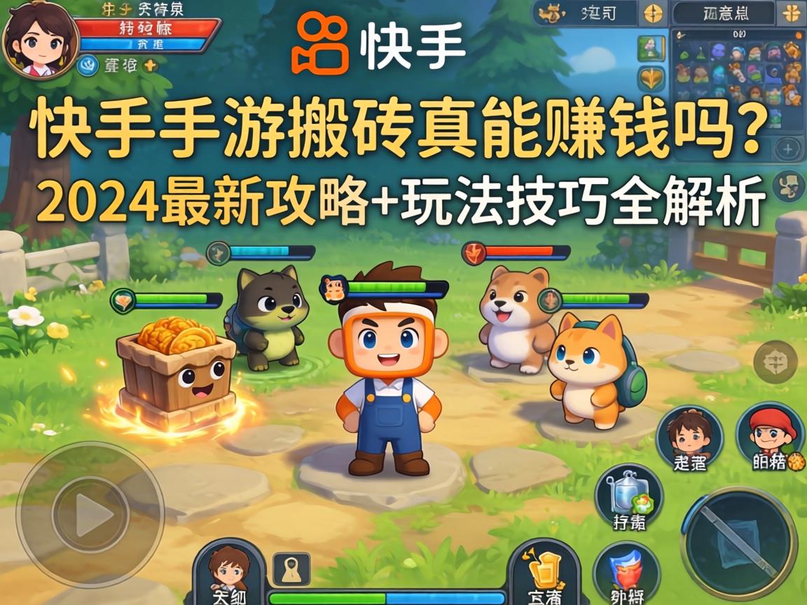 快手手游搬砖真能赚钱吗?2024最新攻略+玩法技巧全解析