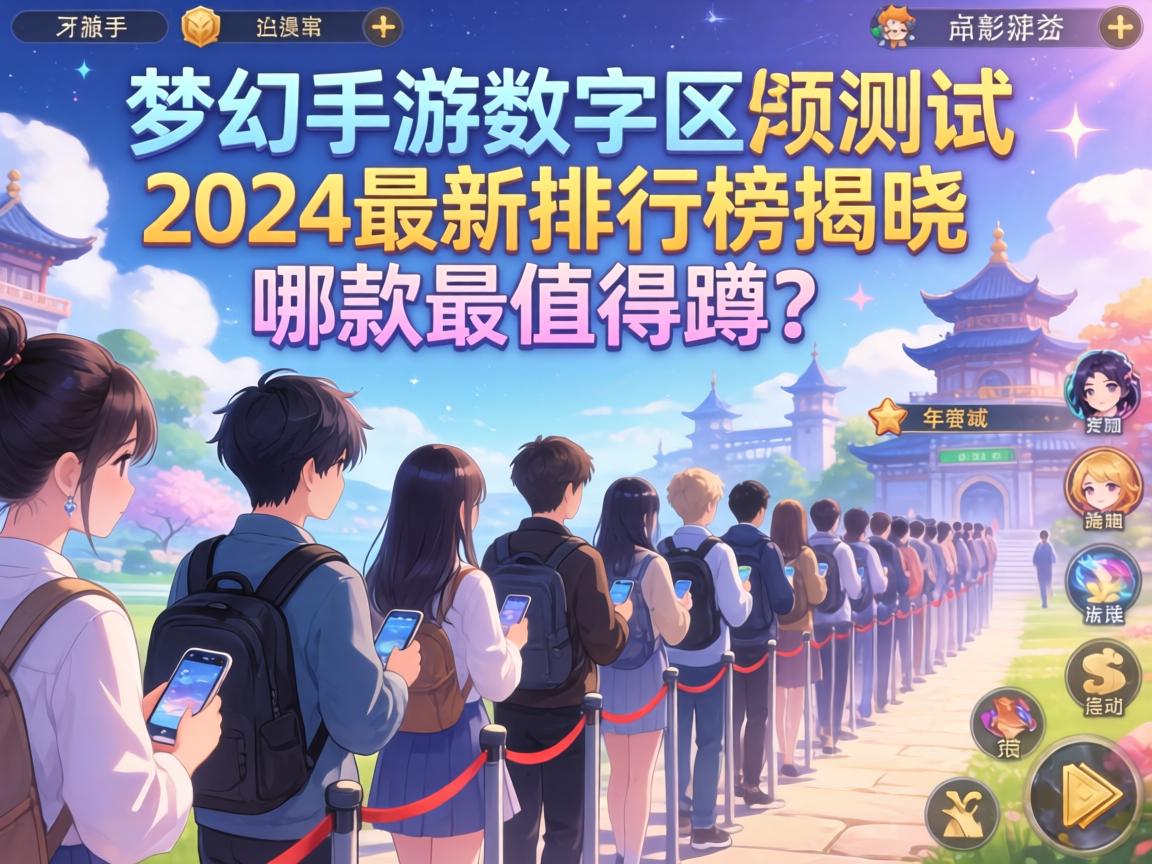 梦幻手游数字区排队实测,2024最新排行榜揭晓,哪款最值得蹲?