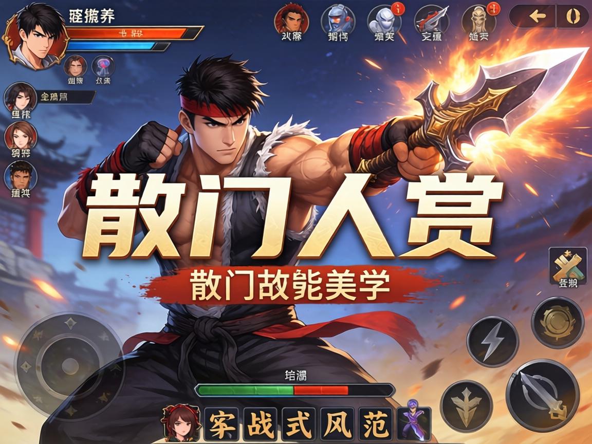 手游散打武器美学大赏，从视觉冲击到实战风范的完美融合