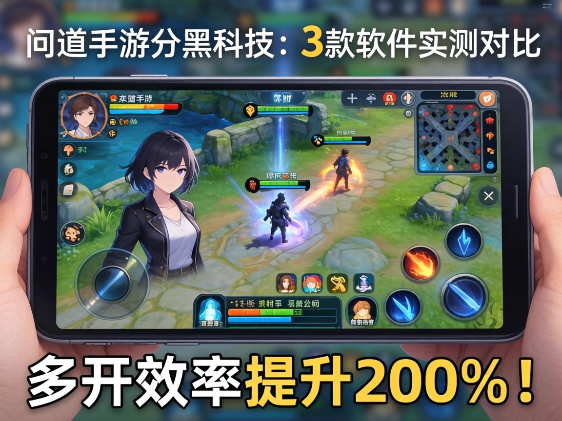 问道手游分屏黑科技，3款软件实测对比，多开效率提升200%！