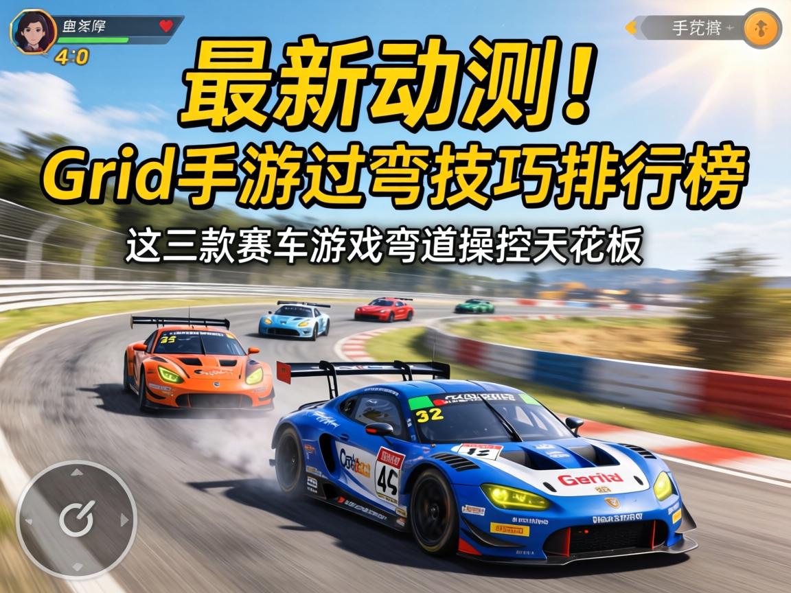 最新实测！Grid手游过弯技巧排行榜，这三款赛车游戏弯道操控天花板