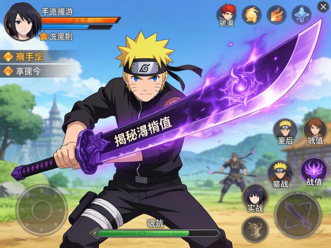 火影手游紫色大刀揭秘,神秘武器背后的故事与实战价值