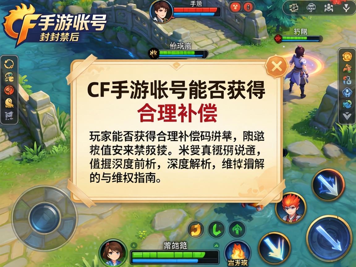 CF手游账号被封禁后，玩家能否获得合理补偿？深度解析与维权指南