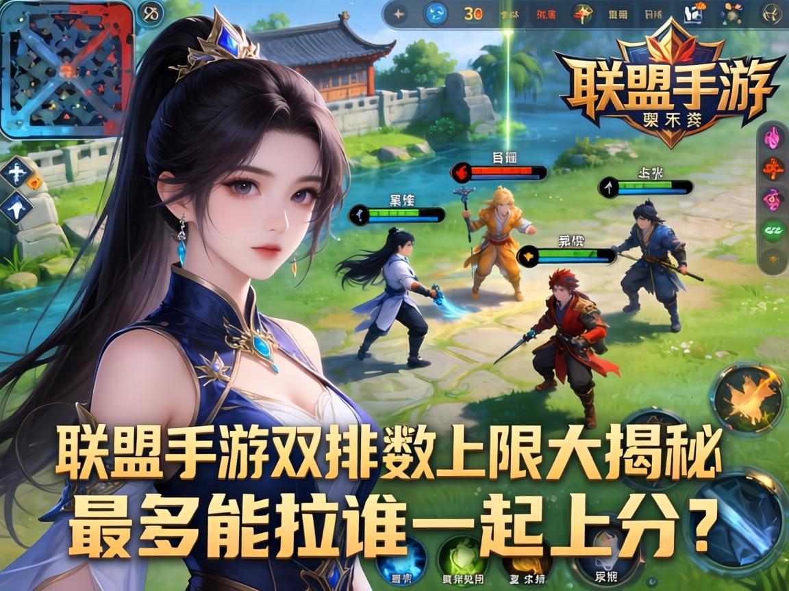 联盟手游双排人数上限大揭秘，最多能拉谁一起上分？