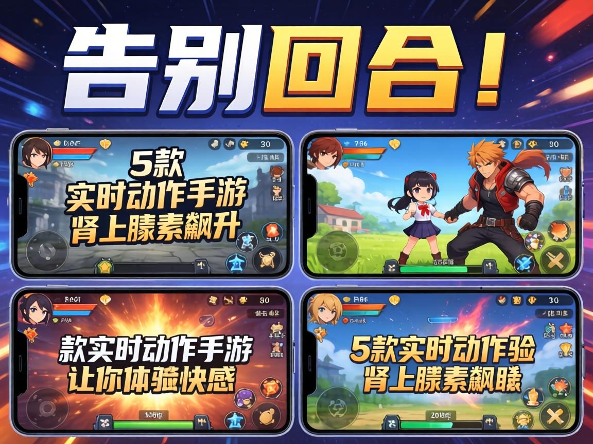 告别回合制!这5款实时动作手游让你体验肾上腺素飙升的快感