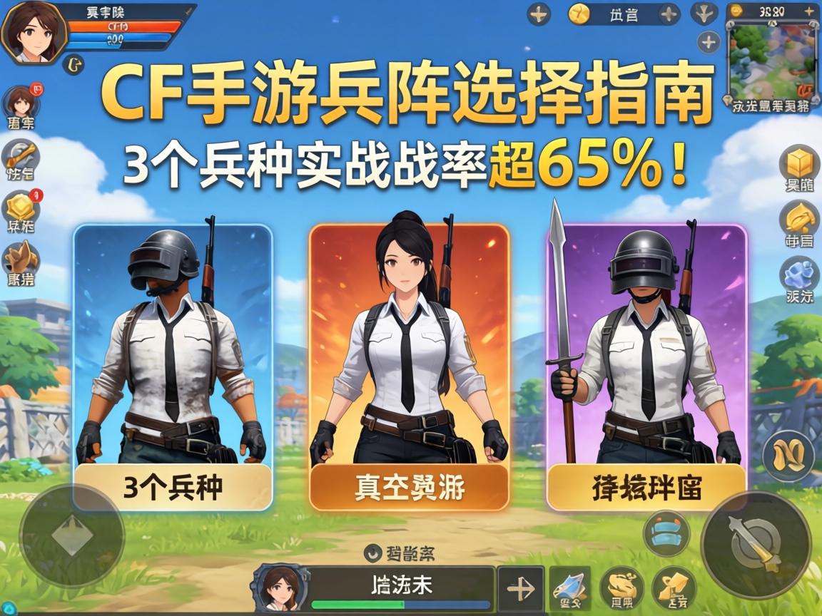 CF手游兵种选择指南，这3个兵种实战胜率超65%！