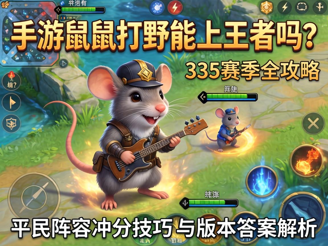 手游老鼠打野能上王者吗？S35赛季全攻略，平民阵容冲分技巧与版本答案解析