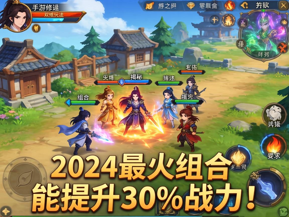 手游征途双修玩法大揭秘，2024最火组合竟能提升30%战力！