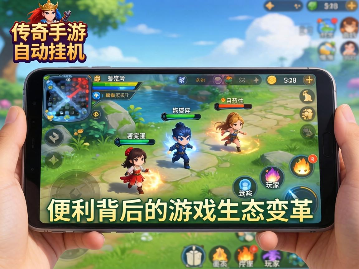 传奇手游自动挂机，便利背后的游戏生态变革与玩家选择