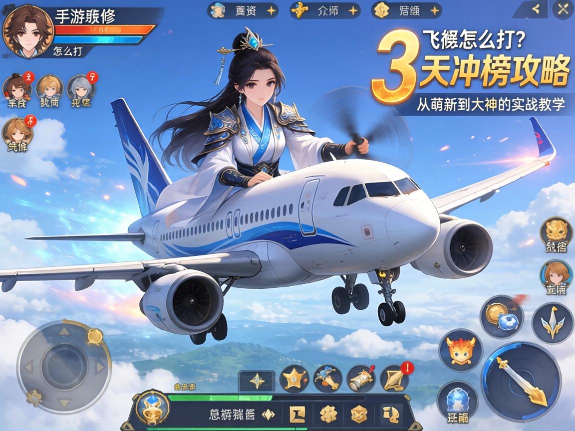 手游双修飞机怎么打？3天冲榜攻略，从萌新到大神的实战教学