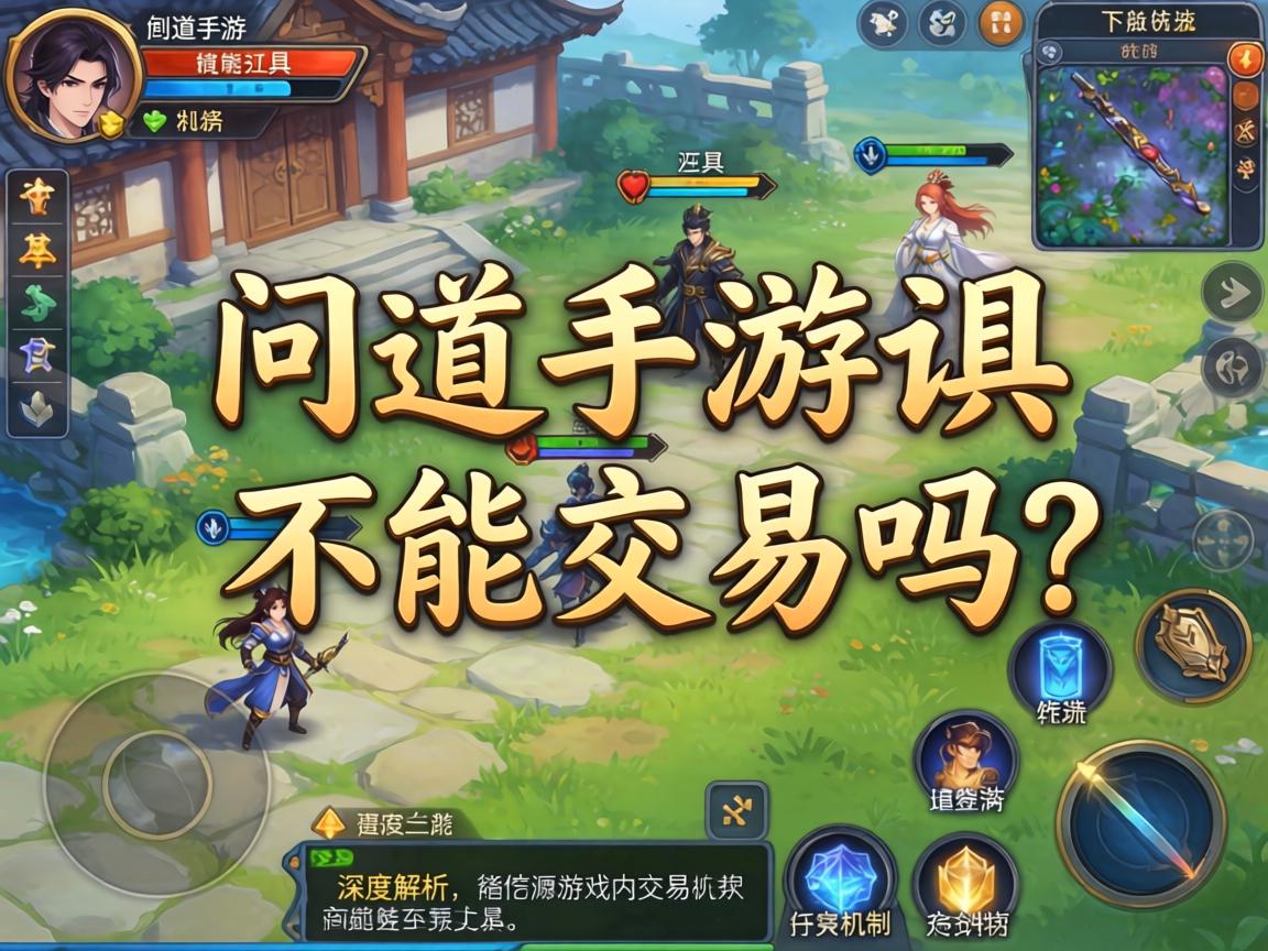 问道手游道具不能交易吗?深度解析游戏内交易机制