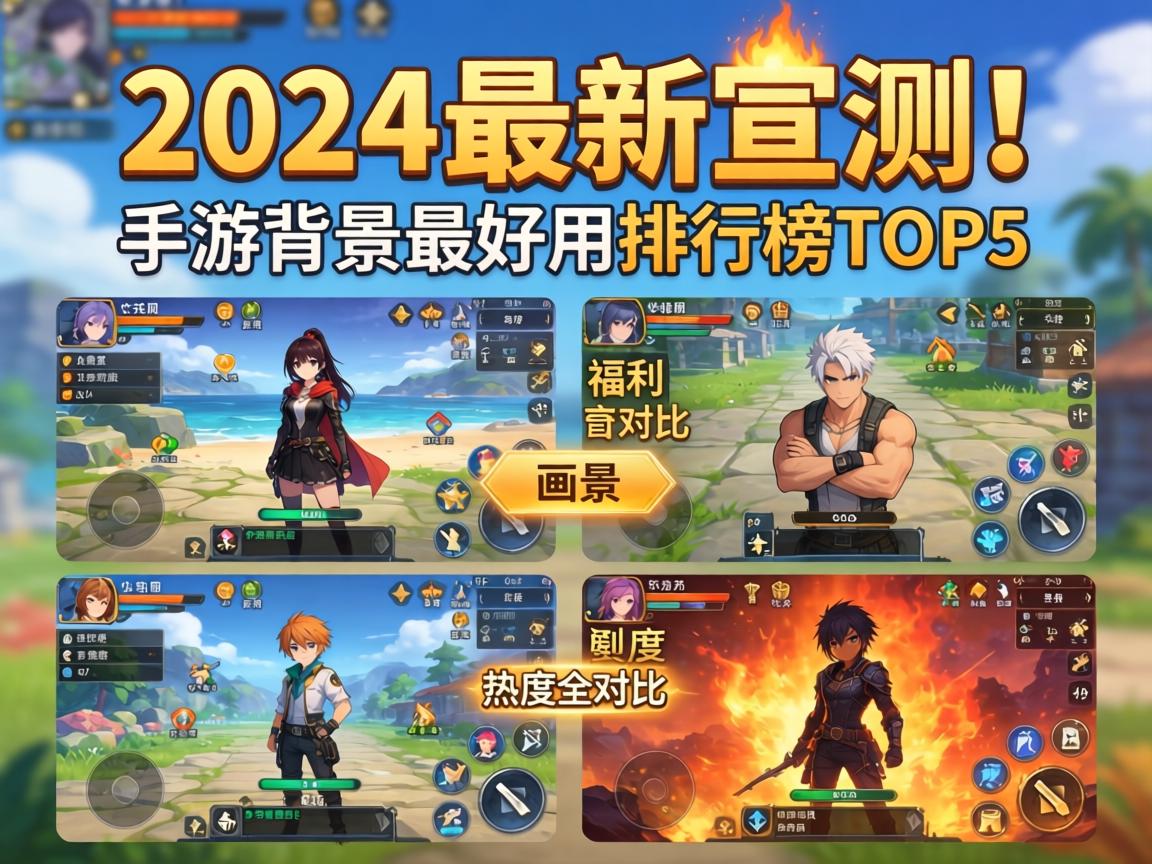 2024最新实测!手游背景最好用的排行榜TOP5,画质、福利、热度全对比