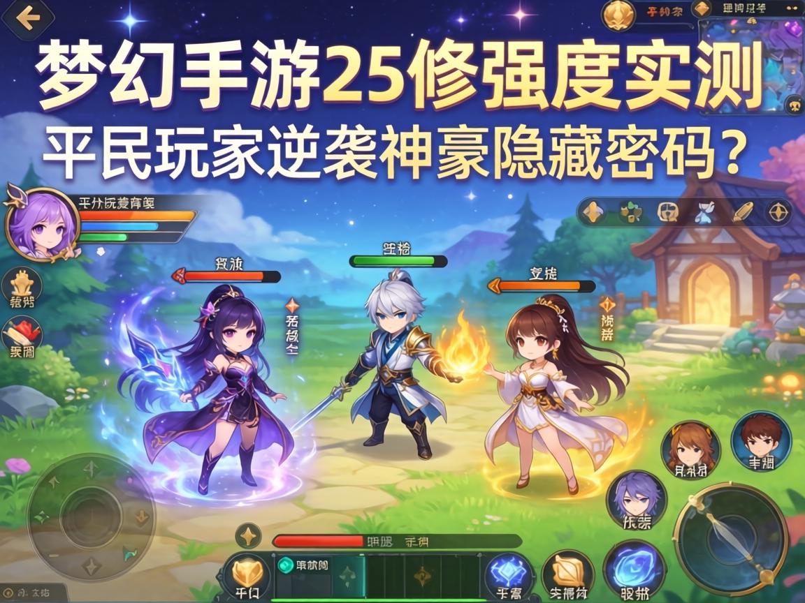梦幻手游25修强度实测，平民玩家逆袭神豪的隐藏密码？