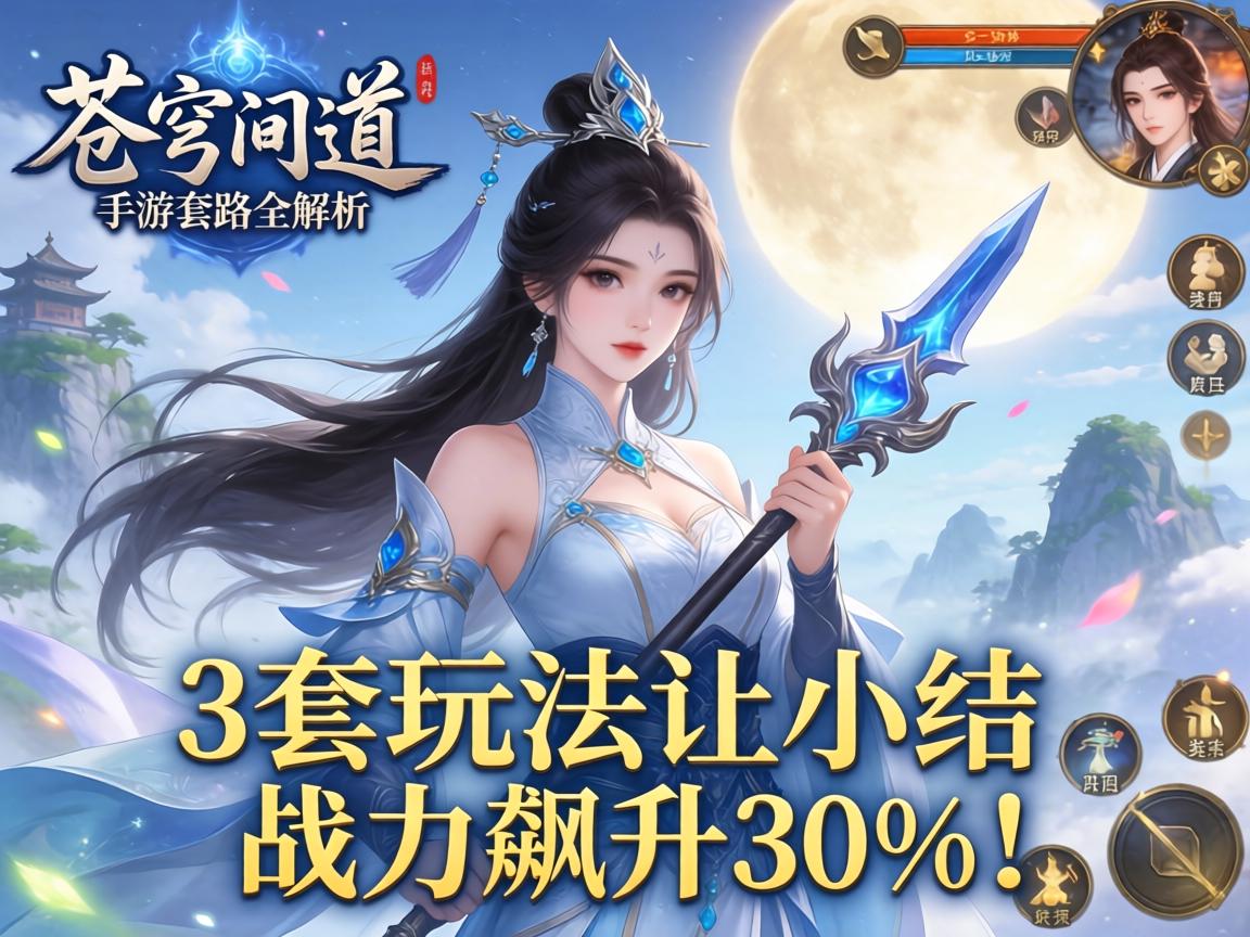 苍穹问道手游套路全解析，这3套玩法让小编战力飙升30%！