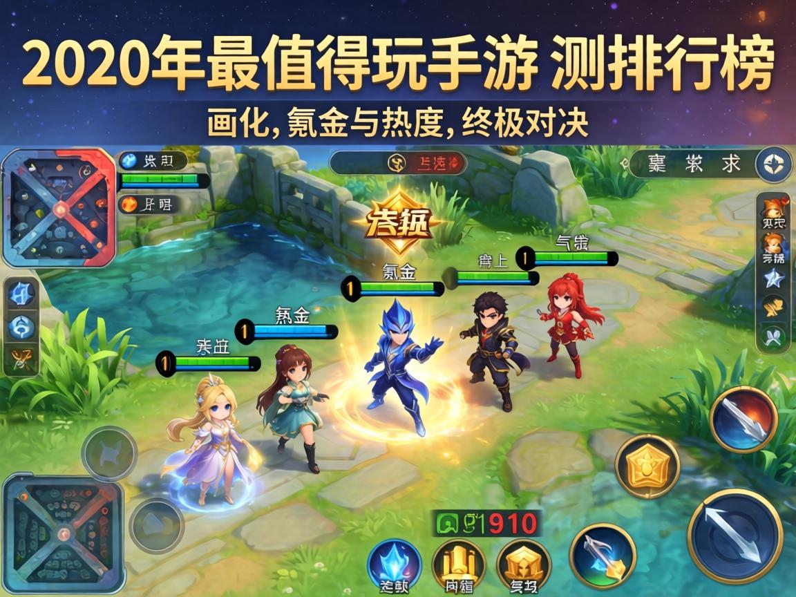 2020年最值得玩的手游实测排行榜，画质、氪金与热度的终极对决