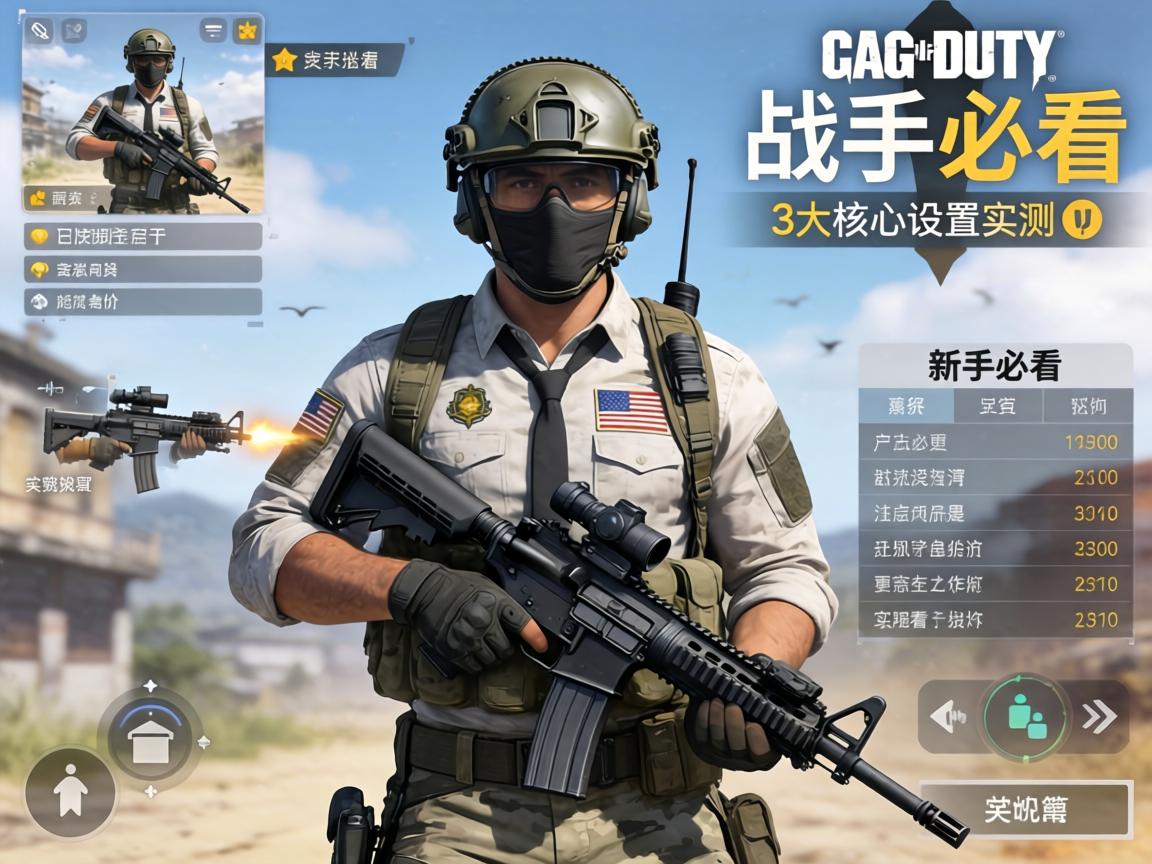 使命召唤战区手游填什么？新手必看的3大核心设置与实测数据