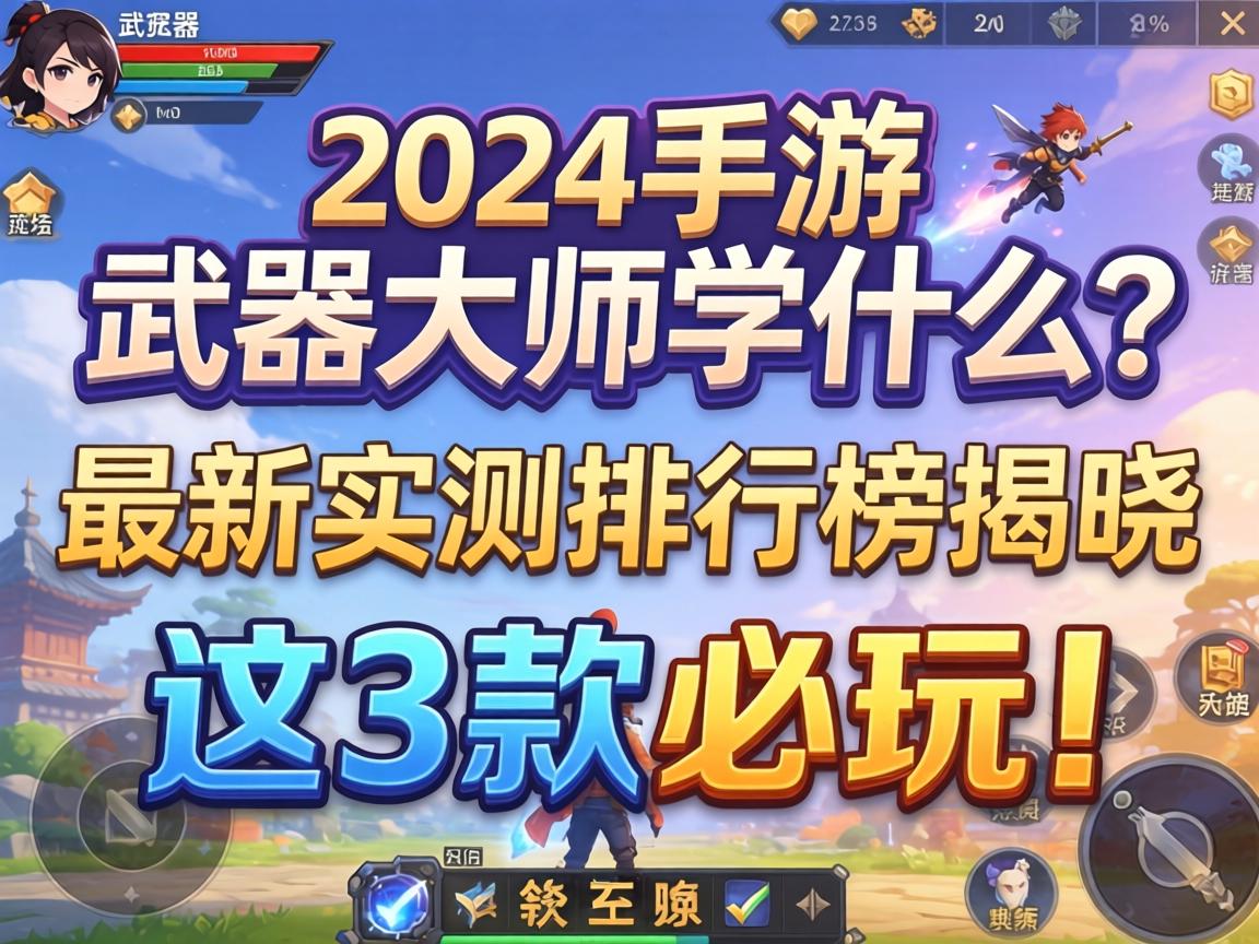 2024手游武器大师学什么？最新实测排行榜揭晓，这3款必玩！