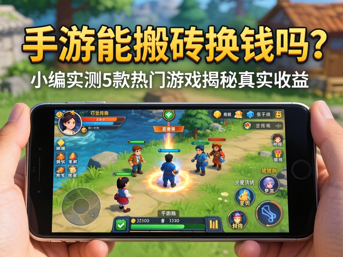 手游能搬砖换钱吗？小编实测5款热门游戏揭秘真实收益