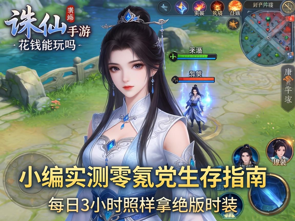 诛仙手游不花钱能玩吗?小编实测零氪党生存指南,每日3小时照样拿绝版时装