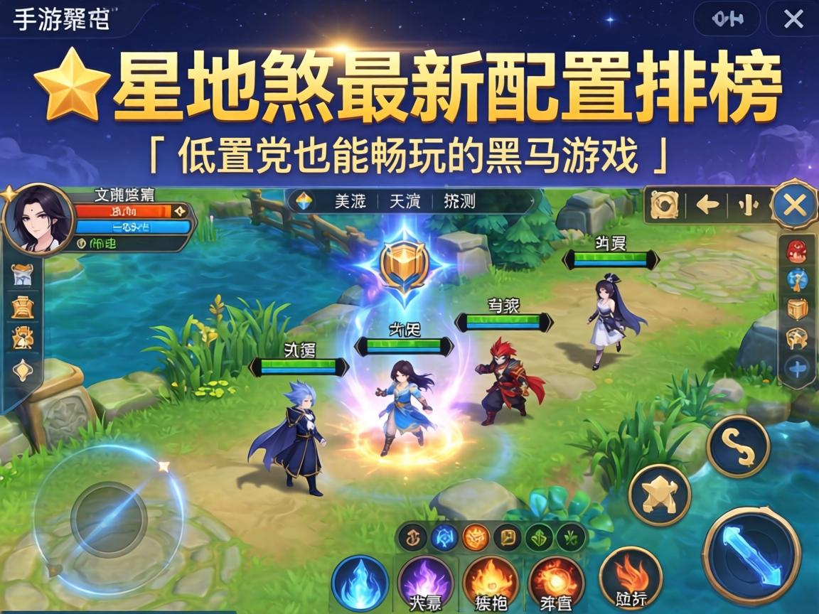 手游1星地煞最新实测配置排行榜,低配党也能畅玩的黑马游戏