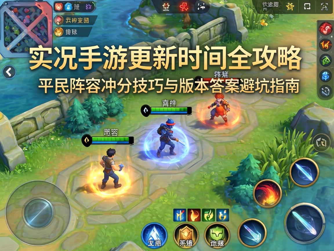 实况手游更新时间全攻略,平民阵容冲分技巧与版本答案避坑指南