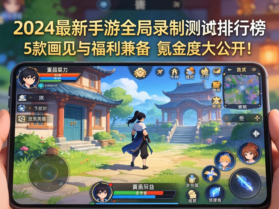 2024最新手游全局录制实测排行榜，这5款画质与福利兼备，氪金度大公开！