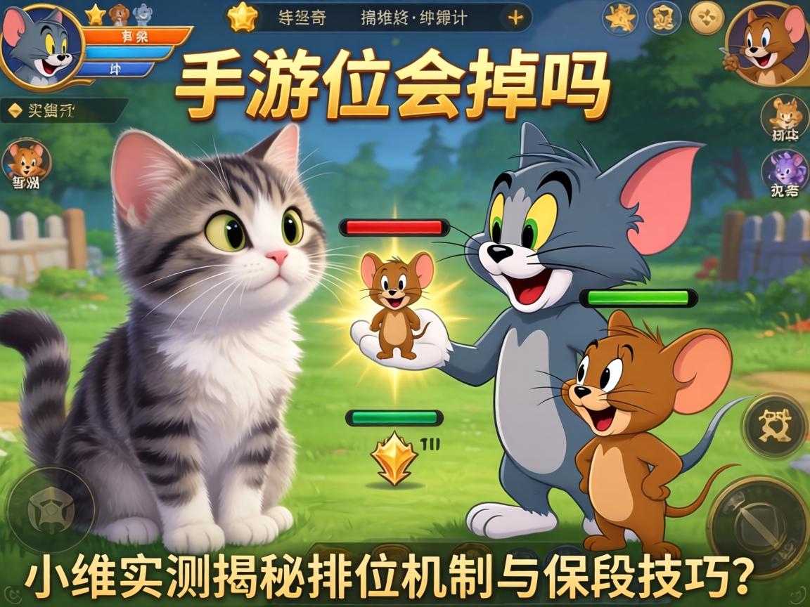 猫和老鼠手游段位会掉吗？小编实测揭秘排位机制与保段技巧