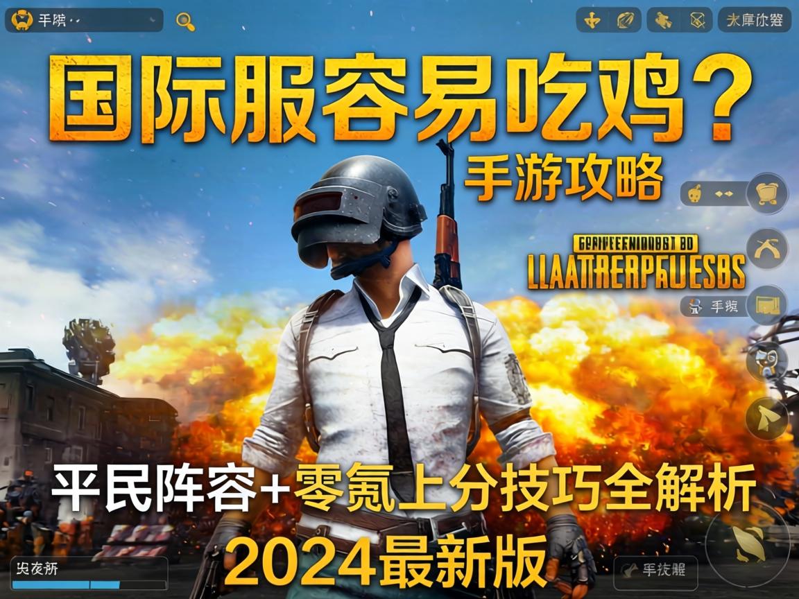 国际服容易吃鸡吗手游攻略，平民阵容+零氪上分技巧全解析（2024最新版）