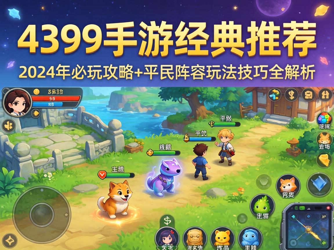 4399手游经典推荐，2024年必玩攻略+平民阵容玩法技巧全解析
