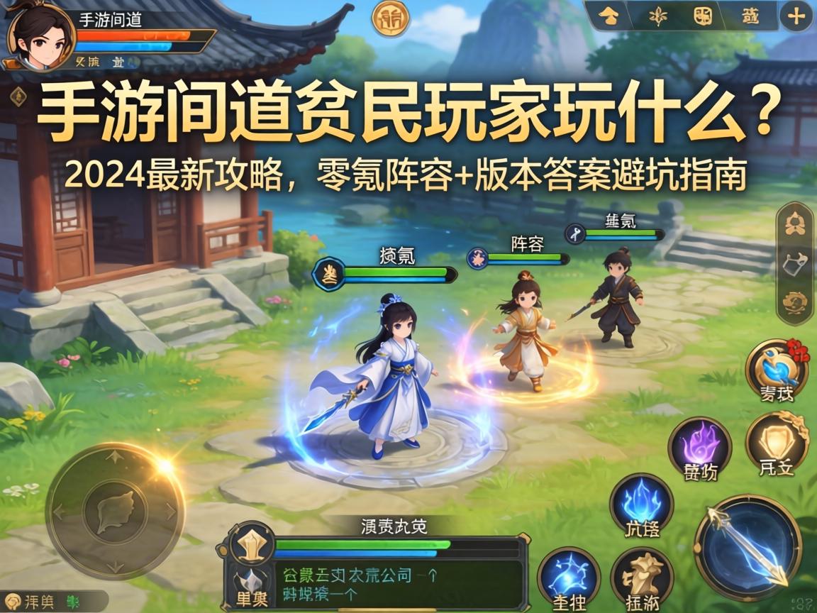 手游问道贫民玩家玩什么？2024最新攻略，零氪阵容+版本答案避坑指南