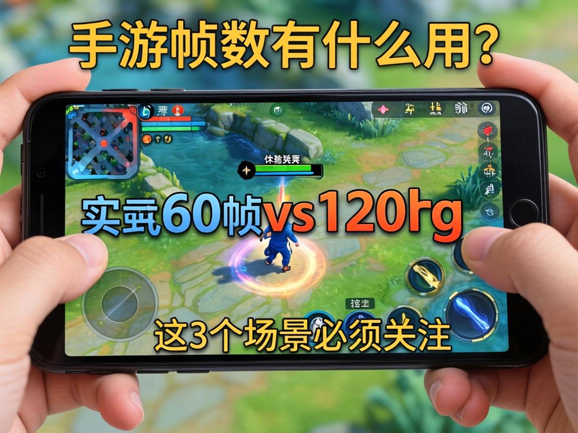 手游帧数有什么用？实测60帧vs120帧的体验差异，这3个场景必须关注