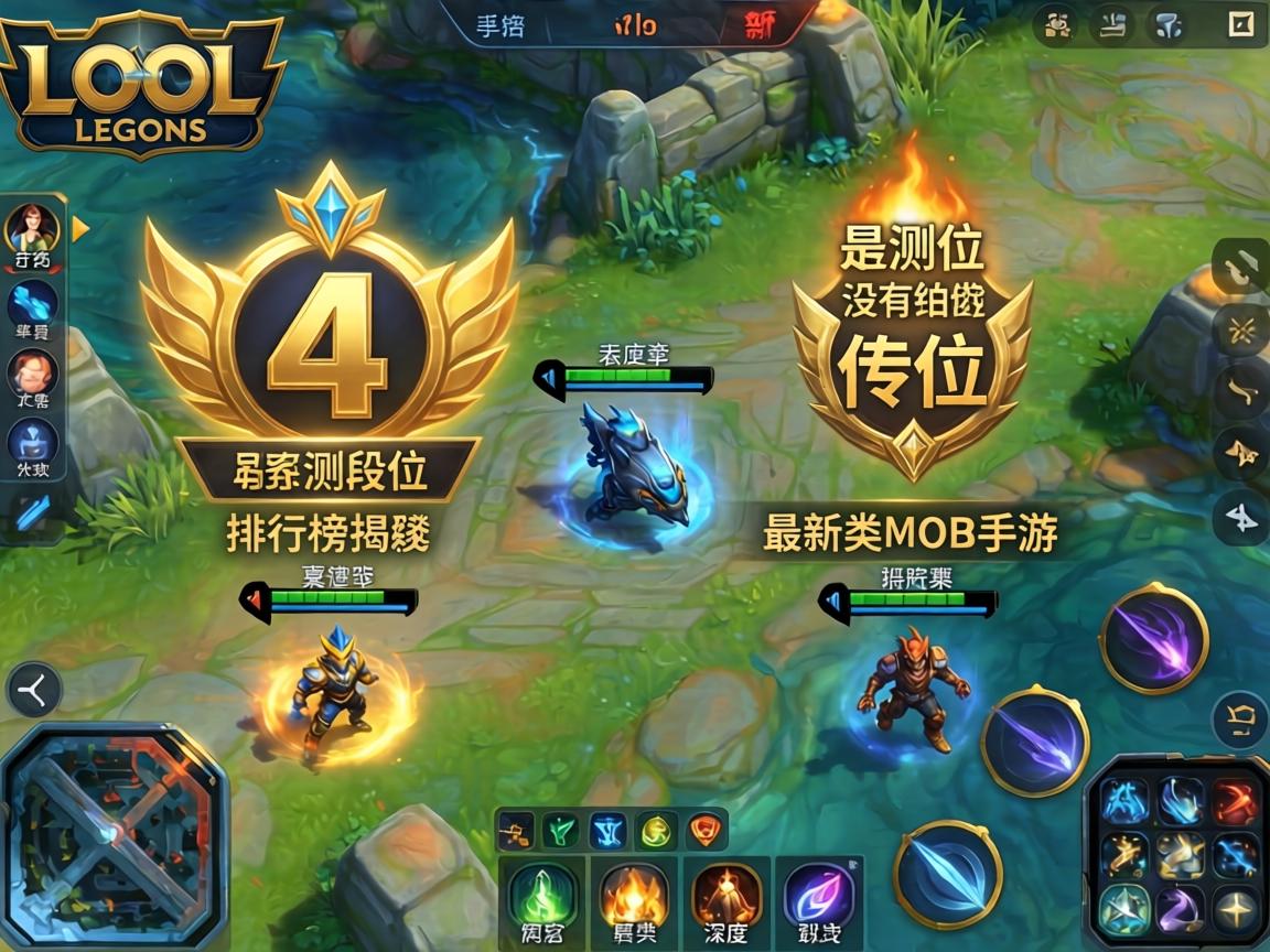 LOL手游没有铂金4吗？最新实测段位排行榜揭秘，与同类MOBA手游深度对比