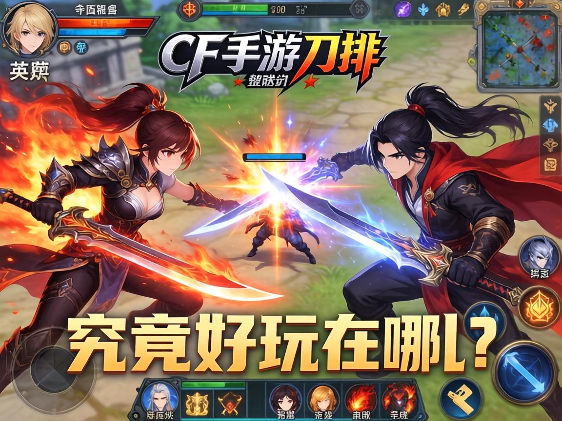 CF手游刀排,刀光剑影中的热血对决,究竟好玩在哪?