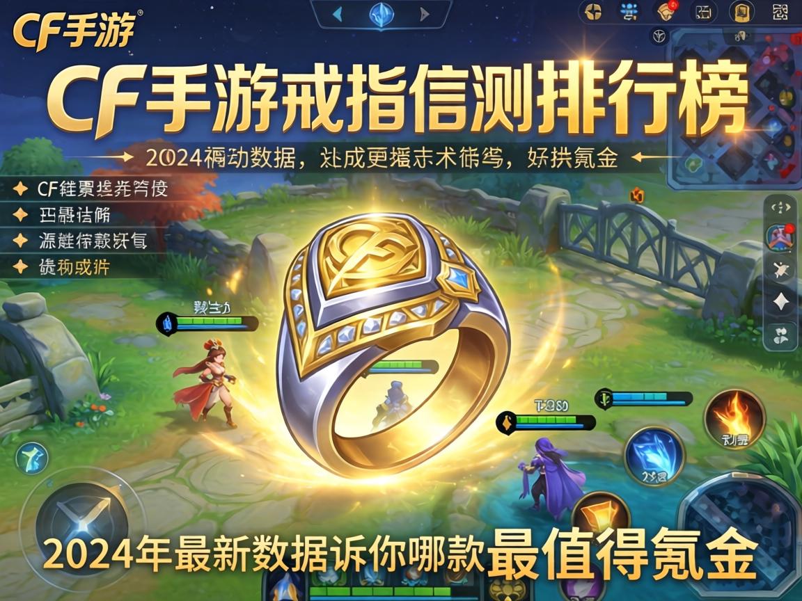 CF手游戒指实测排行榜,2024年最新数据告诉你哪款最值得氪金