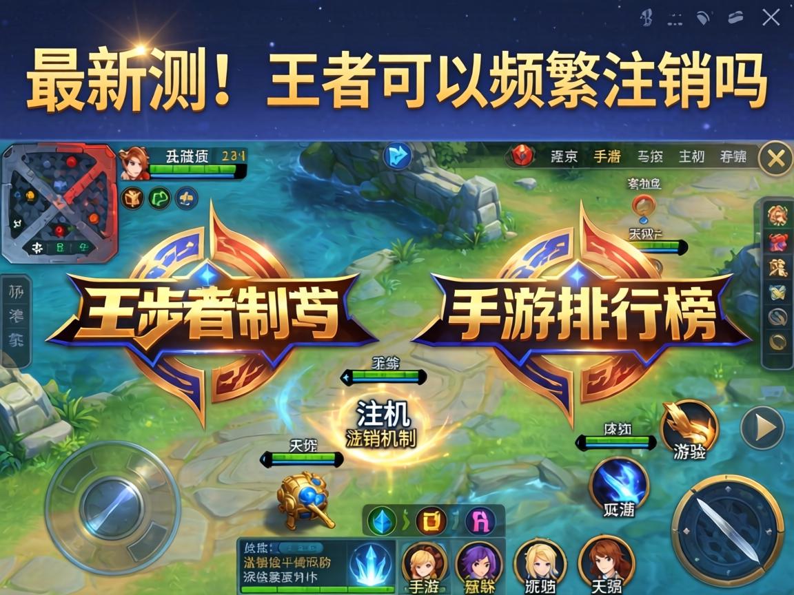 最新实测!王者可以频繁注销吗手游排行榜,注销机制与游戏体验深度对比