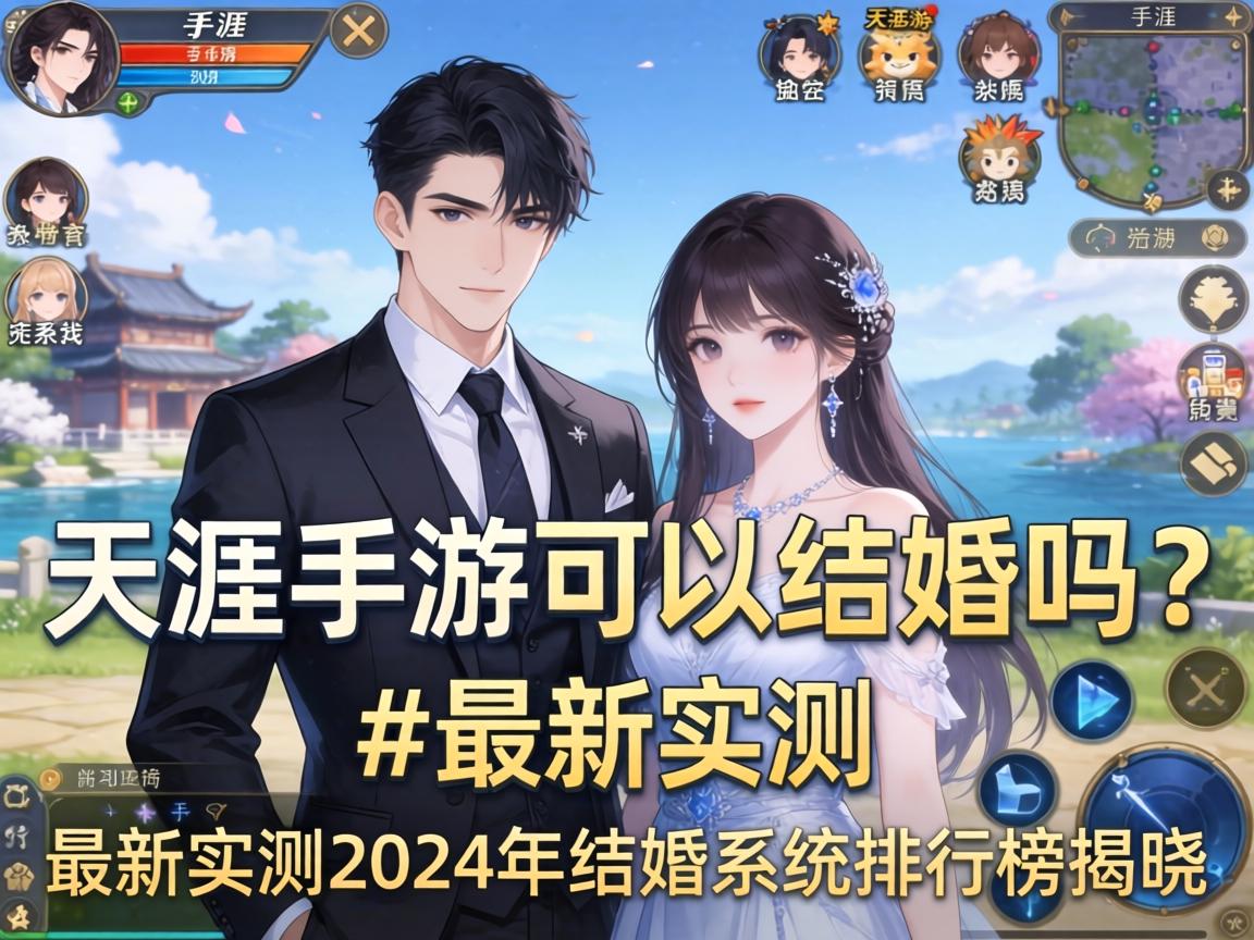 天涯手游可以结婚吗?最新实测2024年结婚系统排行榜揭晓