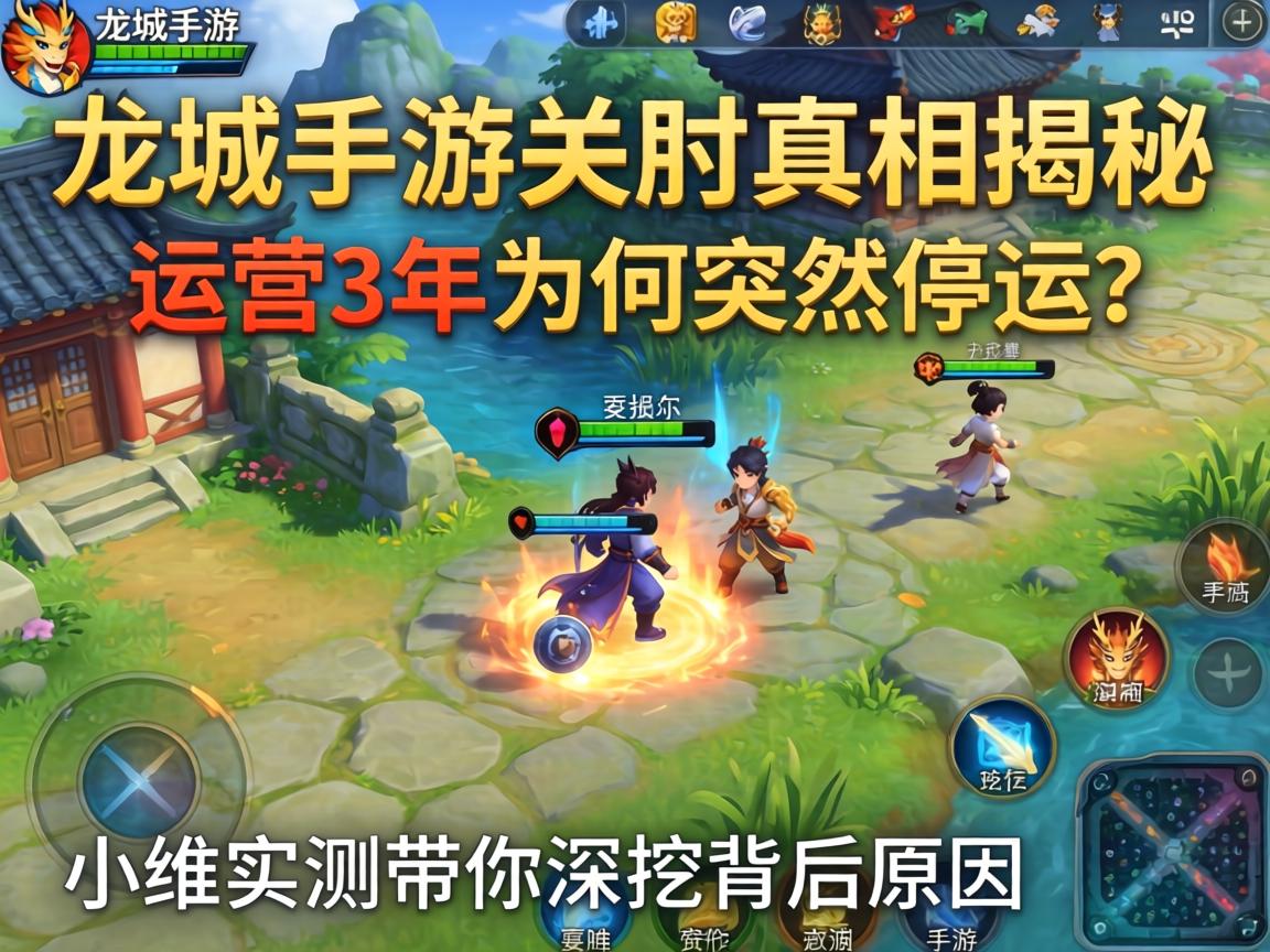 龙城手游关服真相揭秘,运营3年为何突然停运?小编实测带你深挖背后原因