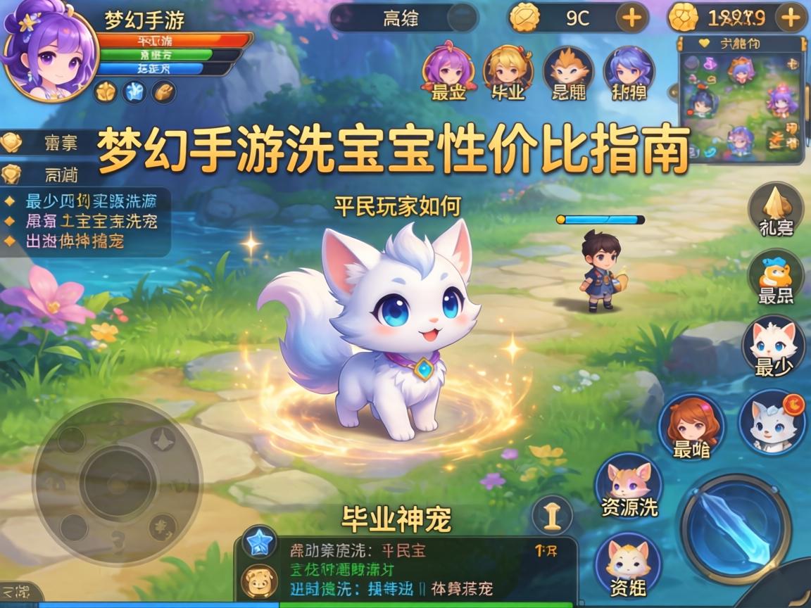 梦幻手游洗宝宝性价比指南，平民玩家如何用最少的资源洗出毕业神宠