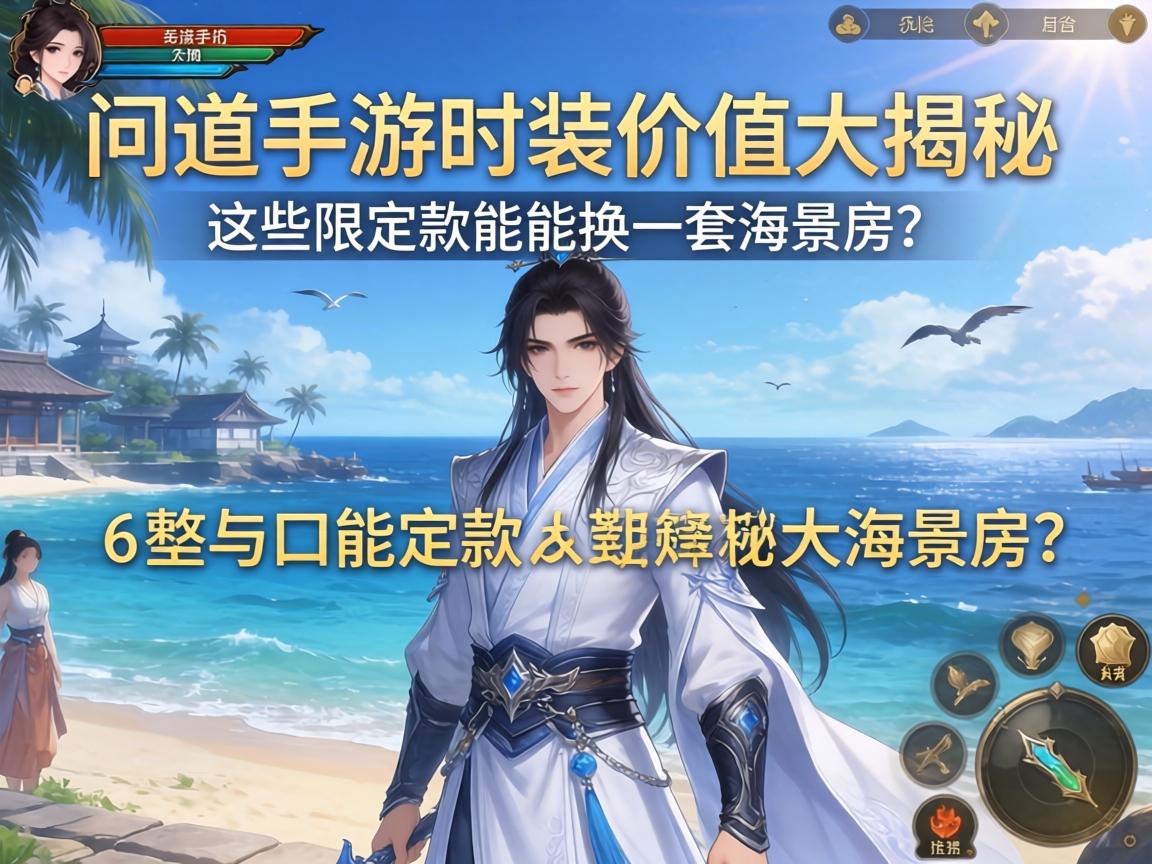 问道手游时装价值大揭秘，这些限定款竟能换一套海景房？