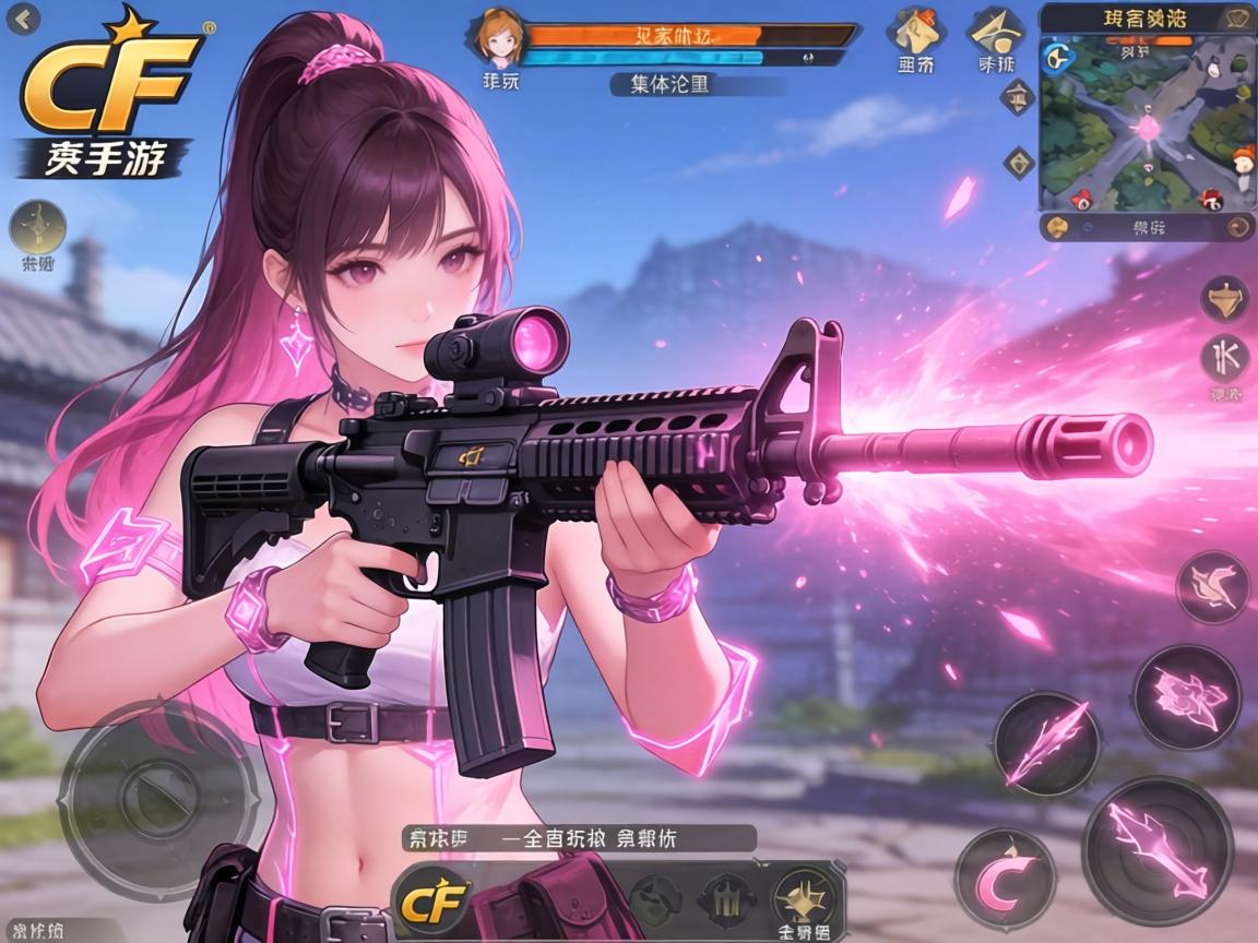CF手游武器粉色特效全解析,这把枪为何让妹子玩家集体沦陷?