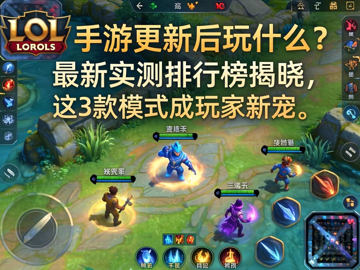 LOL手游更新后玩什么？最新实测排行榜揭晓，这3款模式成玩家新宠
