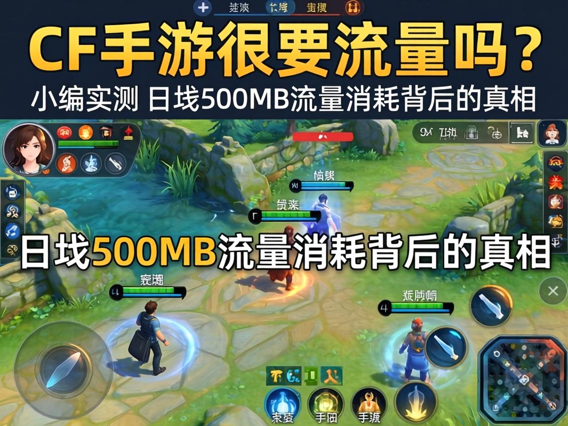 CF手游很要流量吗？小编实测，日均500MB流量消耗背后的真相