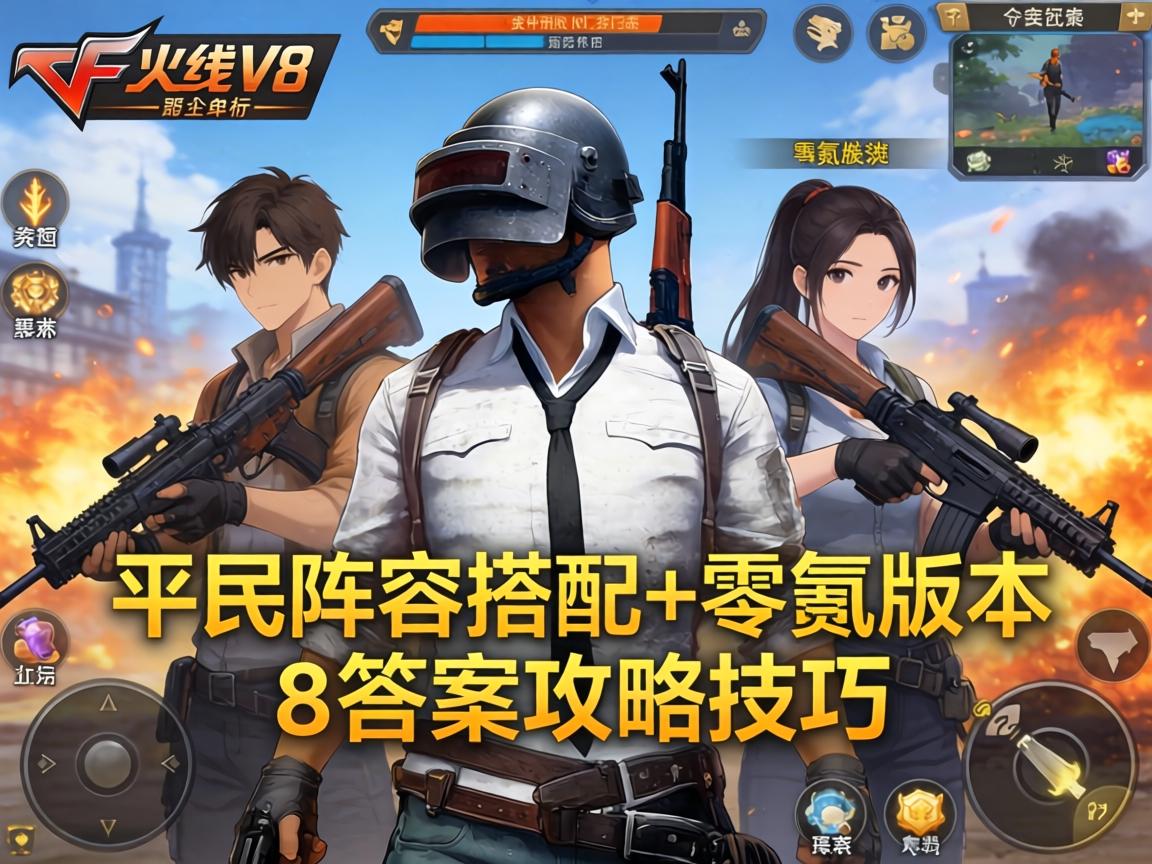 手游火线V8价格全解析，平民阵容搭配+零氪版本答案攻略技巧