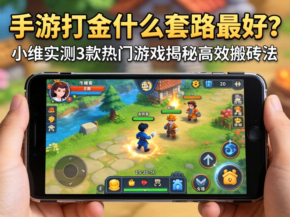 手游打金什么套路最好？小编实测3款热门游戏揭秘高效搬砖法
