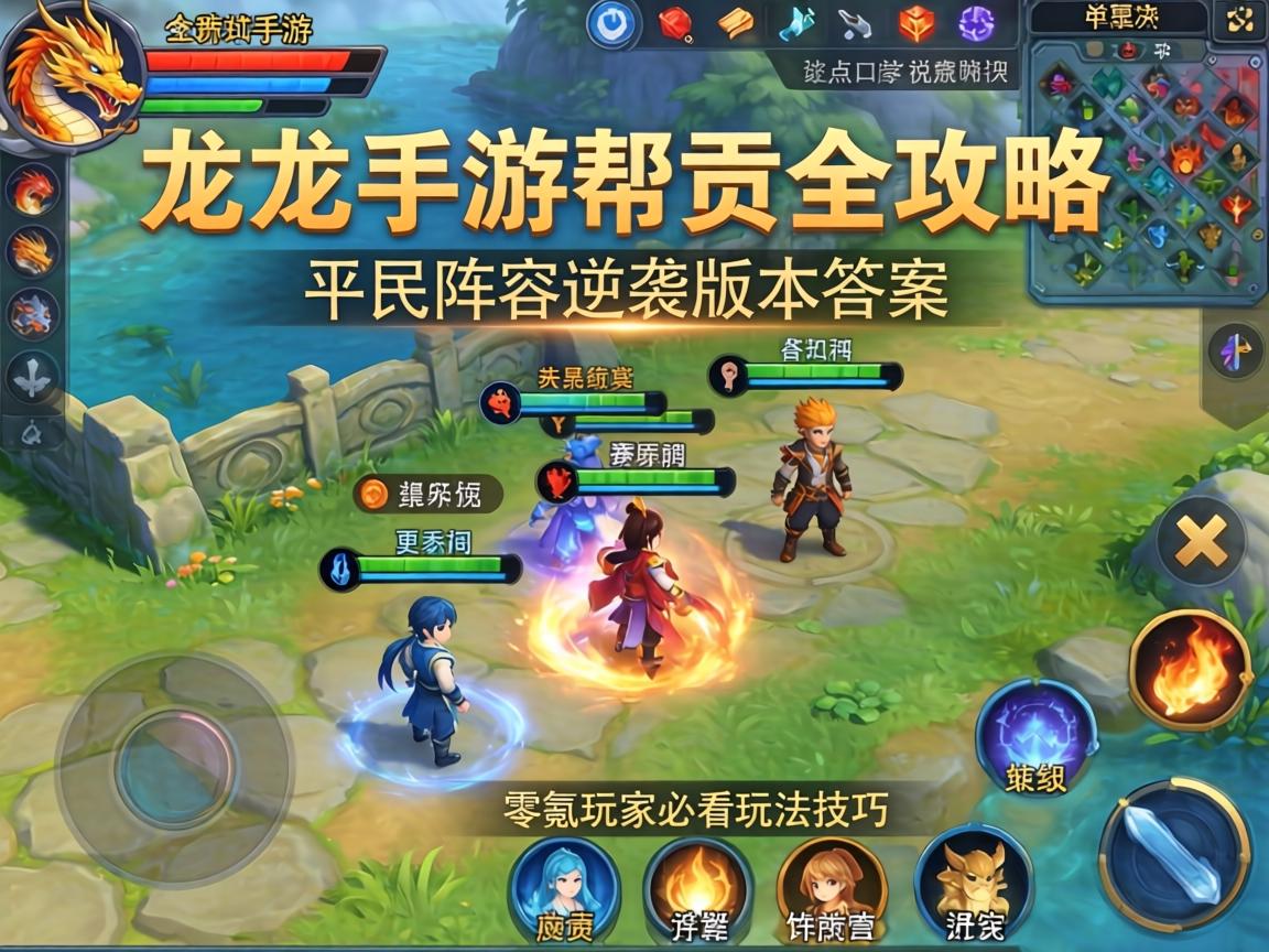 天龙手游帮贡全攻略，平民阵容逆袭版本答案，零氪玩家必看玩法技巧
