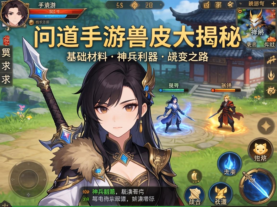 问道手游兽皮大揭秘,从基础材料到神兵利器的蜕变之路