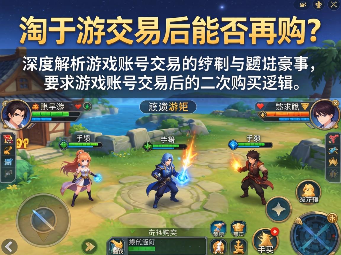 淘手游交易后能否再购？深度解析游戏账号交易后的二次购买逻辑